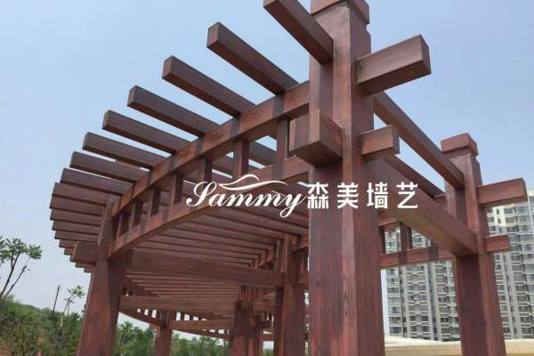 海南?？阡摌嬂燃?號色木紋漆施工案例