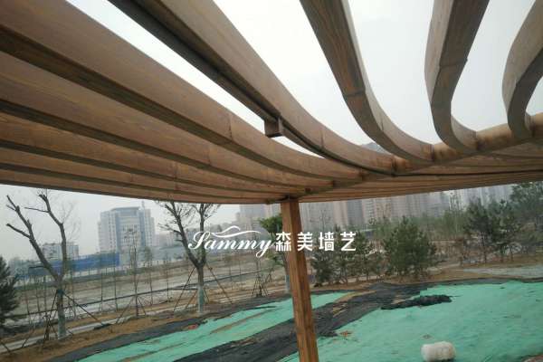 河南安陽文峰區(qū)文峰大道迎賓公園鋼構(gòu)廊架項(xiàng)目